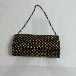 Deepa Gurnani Elegant Black and Gold Clutch/Shoulder